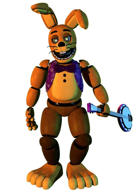 Fnaf springbonnie - Nov 16, 2023 · His wife is honestly not much better. Freddy Fazbear, Bonnie the Bunny, Chica the Chicken, and Foxy the Pirate begin their lives at Fredbear's Family Diner. With Fredbear and Spring Bonnie to guide them, they learn about performing stage shows, celebrating birthdays, and getting along with the Diner's staff and guests. 